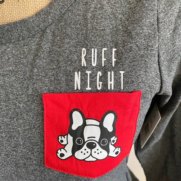 “Ruff Night” 2-Piece Long Sleeve Pajamas Set - Picture 3 of 7